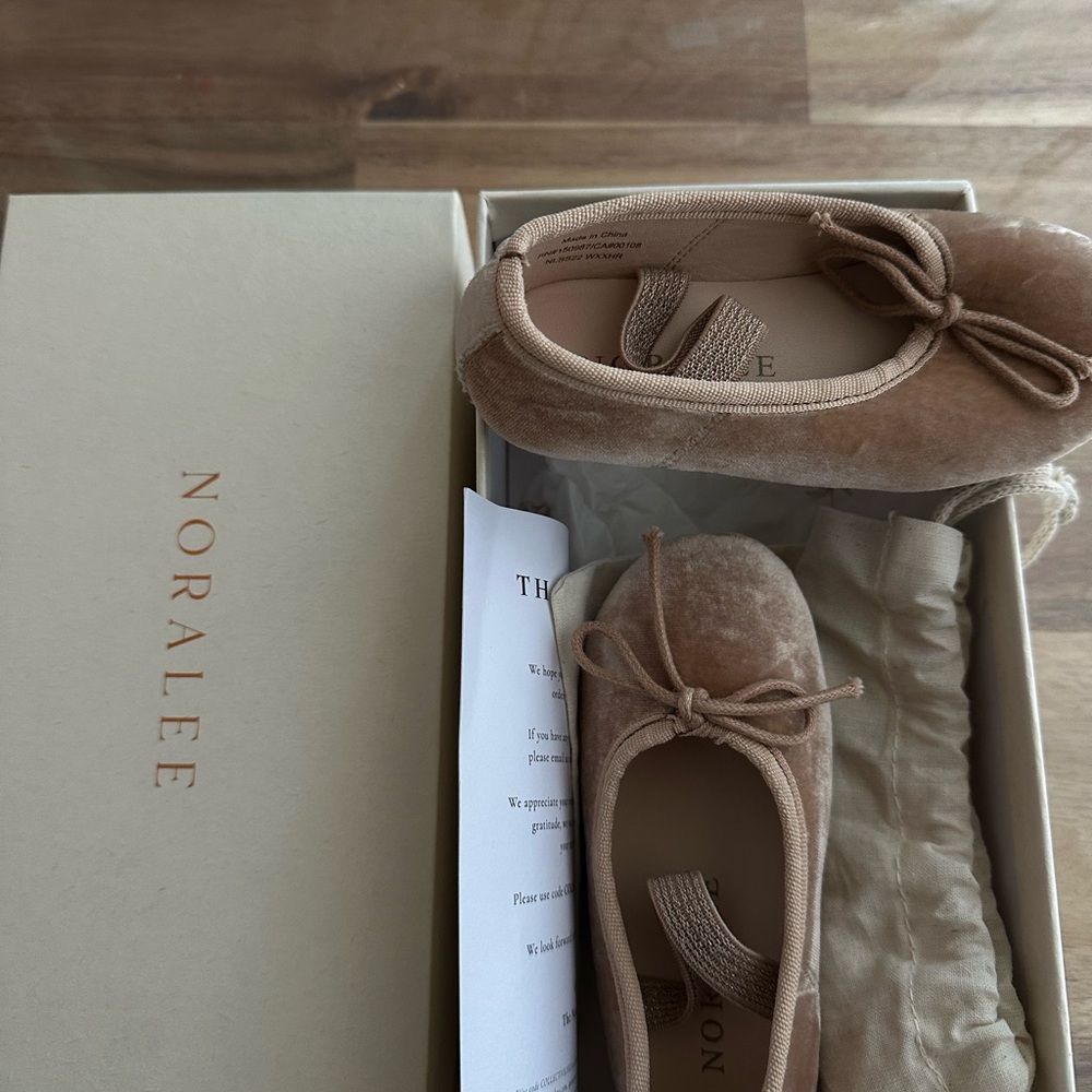 Noralee velvet ballet flats